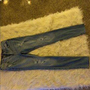 Light Blue Hollister High-Rise Super Skinny Jeans